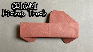Origami Pickup Truck | How to Make a Paper Pickup Truck Easy  Pickup Truck Step By Step Tutorial