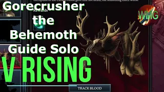 V Rising Gorecrusher the Behemoth Guide Solo