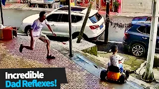 Impressive  Dad Reflexes | Compilation