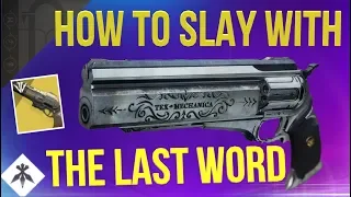 HOW TO USE LAST WORD ON CONSOLE! - Destiny 2 Black Armory