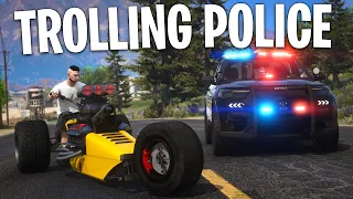 Running from Cops with Modded Super Bike in GTA 5 RP