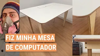 COMO FIZ MINHA MESA DE COMPUTADOR | De apê novo | Ale