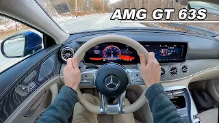 Driving the 630hp Mercedes-AMG GT63S - INSANE LAUNCH (POV Binaural Audio)