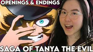 First Time Reacting Saga of Tanya the Evil Opening & Ending | New Anime Fan!  ANIME OP ED REACTION