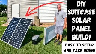 DIY Suitcase Solar Panel Build! Step By Step Build!