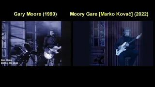 Gary Moore vs Moory Gare (PARODY) - Shot comparison (Still Got The Blues)