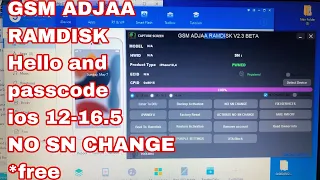 [*NEW]Gsm adjaa ramdisk hello and passcode bypass |ios12-16.xx | free ecid register