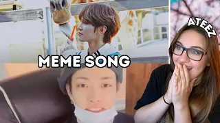 The best ATEEZ song??? | First Time Reacting to "SO I CREATED A SONG OUT OF ATEEZ MEMES" Reaction