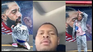 Tekashi 69 Pulls Up To LA For Nipsey Hussle Mural, Nipsey Man Goes Off Over Disrespect!| FERRO