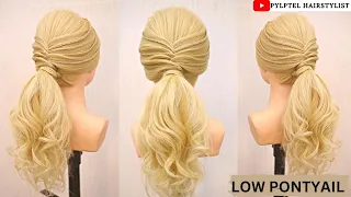 LOW PONYTAIL BY PAYAL PATEL HAIRSTYLIST