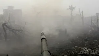 Танковый бой от первого лица в Марьинке