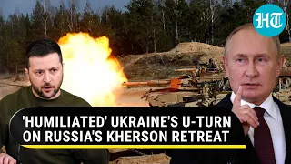 Zelensky red faced as Ukraine withdraws its claim on Russia's Kherson retreat | Watch