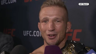 TJ Dillashaw after UFC 217 | My belt is back where it belongs!