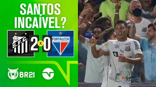 MAIS LONGE DO REBAIXAMENTO!! SANTOS 2X0 FORTALEZA | MELHORES MOMENTOS | BRASILEIRÃO 2021