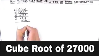 How to find Cube Root of 27000 / cube root of 27000 / 27000 ka Cube Root