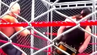 Big Show Knockout Punch To Braun Strowman Steel Cage Match WWE Raw 5th September 2017