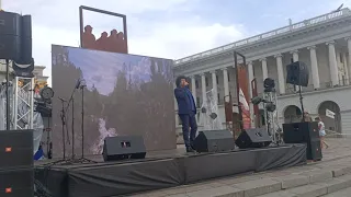 Crimean Tatar March. Femi Mustafaev in Kyiv, Ukraine, June 2021