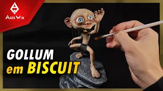 Escultura em biscuit do gollum