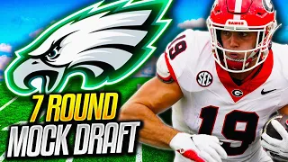 EAGLES DRAFT BROCK BOWERS! | 2024 7 Round Eagles NFL Mock Draft