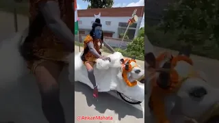 Hara hara sambhu|Shiva Mahadeva|ride on cow|