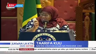 "Naenjoy kile kiswahili kile..kina vionjo vingi," President Samia Suluhu makes fun of Kenyan MPs