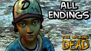 The Walking Dead Season Two - ALL ENDINGS ¦ Episode 5: No Going Back [HD]