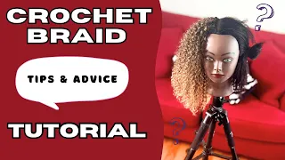 CROCHET BRAID TUTORIAL, BEGINNER FRIENDLY #tutorialvideo