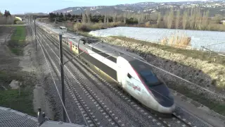 High speed TGV, the new livery of Eurostar on France