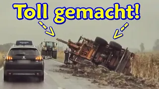 Betrunkener LKW-Fahrer baut Unfall, verrücktes Überholen + Vollbremsung | DDG Dashcam Germany | #341