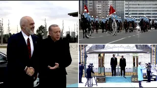 Erdogan e pret Ramën me ceremoni madhështore në Ankara