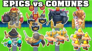 EPIC vs COMMON | 4V4 | WITCH IS BETTER QUALITY? | CLASH ROYALE OLYMPICS