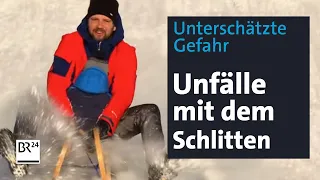 Schlitten-Unfälle: Gefahr auf der Rodel-Piste I Abendschau I BR24