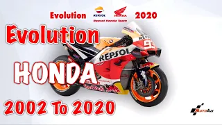 #Evolution#Honda#MotoGP Evolution Repsol Honda Team MotoGP 2002 To 2020