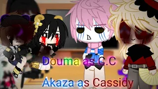 Uppermoons reagindo a Douma as C.C e Akaza as Cassidy