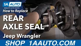 How to Replace Rear Axle Seal 06-18 Jeep Wrangler