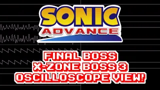 Sonic Advance (GBA) - Final Boss (X-Zone Boss 3 (The Actual final boss)) - In Oscilloscope View!