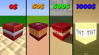 Minecraft for 0$ or 50$ or 500$ or 1000$ Which is Better?