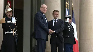 France's Macron receives Lebanese Prime Minister in Paris | AFP