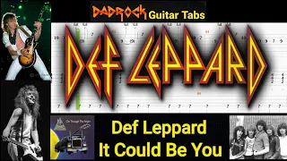 It Could Be You - Def Leppard - Guitar + Bass TABS Lesson