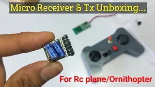 RC plane Micro Receiver & Transmitter Unboxing & review