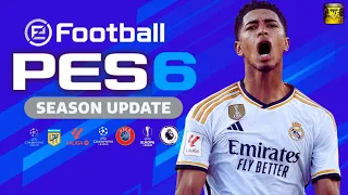 PATCH PES 6 ATUALIZADO TEMPORADA 24 COM PLACARES REAIS/FACES/UNIFORMES E ESTÁDIOS | PES 6 PC FRACO