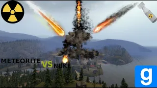 Garry's mod METEORITES VS NUKES !