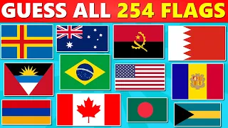 Guess ALL 254 FLAGS of the World | The ULTIMATE Flag Quiz... (Alphabetical Order)