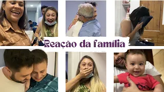 Reação da família descobrindo a gravidez + vídeo bônus no final