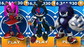 Sonic Dash - Metal Amy vs Metal Sonic Sonic vs Werehog - All 60 Characters Unlocked Gameplay Live