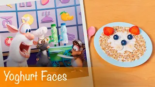 Booba - Food Puzzle: Yoghurt Faces - Episode 19 - Cartoon for kids