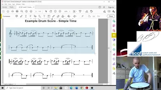 SCQF Level 2 Drumming - Basic 4/4 March TUTORIAL VIDEO