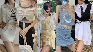 OUTFITS PHỐI ĐỒ MÙA HÈ NĂNG ĐỘNG SIÊU XINH CHO CÁC CÔ GÁI || DOUYIN - TIKTOK CHINA #6