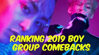 ranking 2019 boy group comebacks