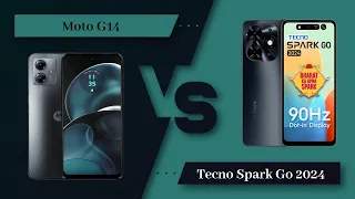 Moto G14 Vs Tecno Spark Go 2024 - Full Comparison [Full Specifications]